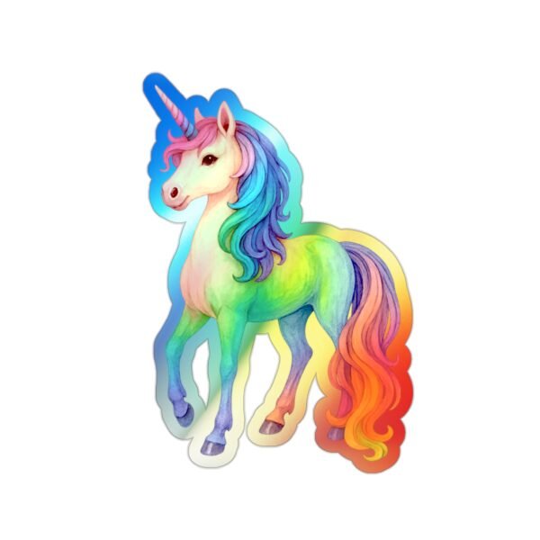 Holographic Unicorn Die-Cut Stickers
