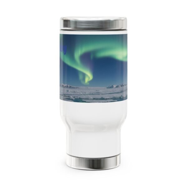 Personalized Stainless Steel Travel Mug - 14oz with Handle