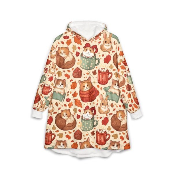 Cozy Pet-Themed Hooded Blanket