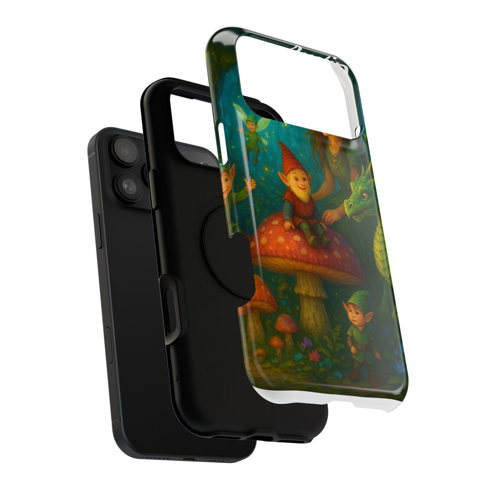 Personalized Colorful Phone Case with Magical Mystical Forest - Image 7