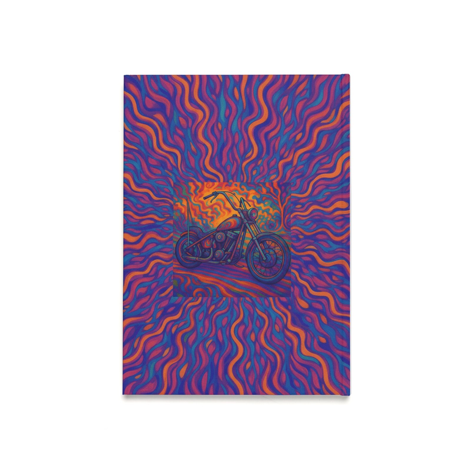 Colorful Motorcycle Hardcover Personalized Journal - Image 3