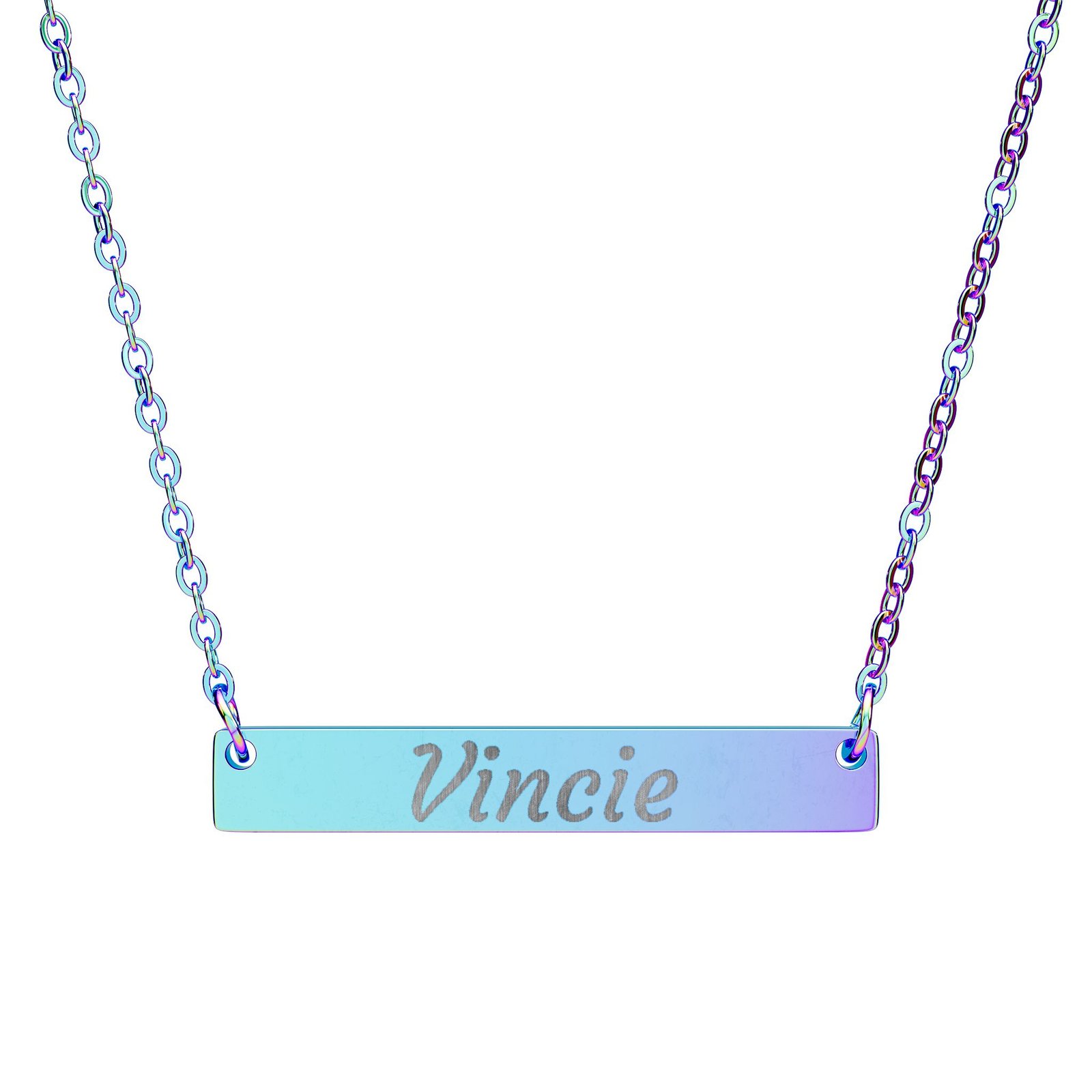 Personalized Horizontal Bar Necklace - Image 6