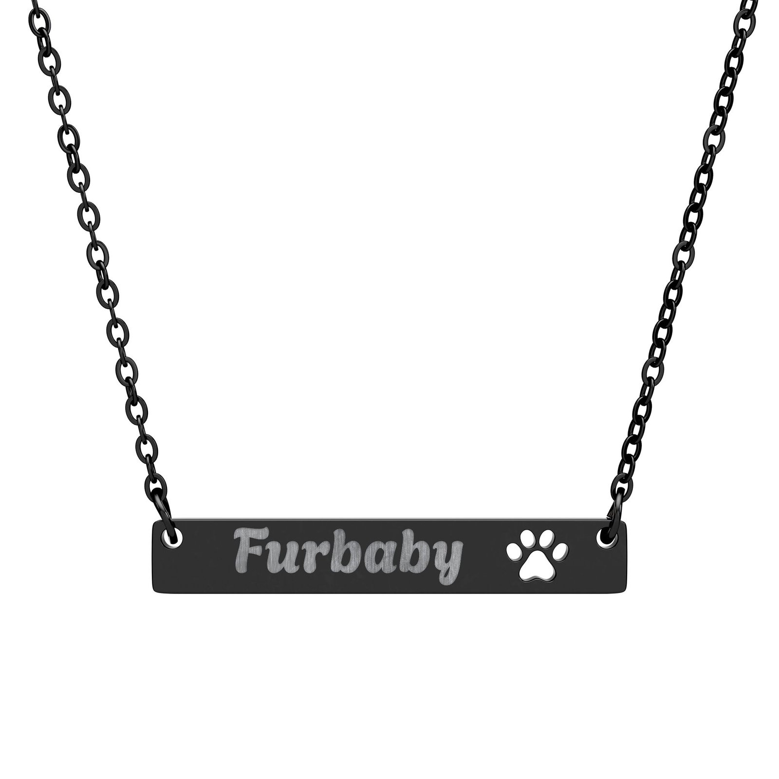 Fur-Dedicated Paw Necklace Personalized Pet Jewelry - Image 2
