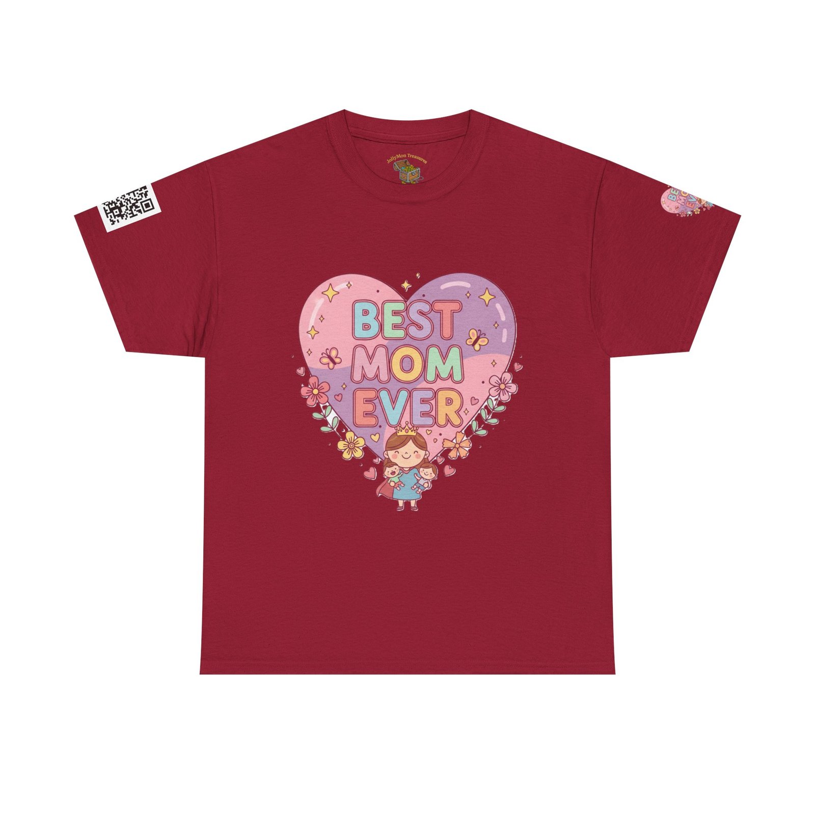 Personalized Best Mom Ever Heavy Cotton Tee - Image 13
