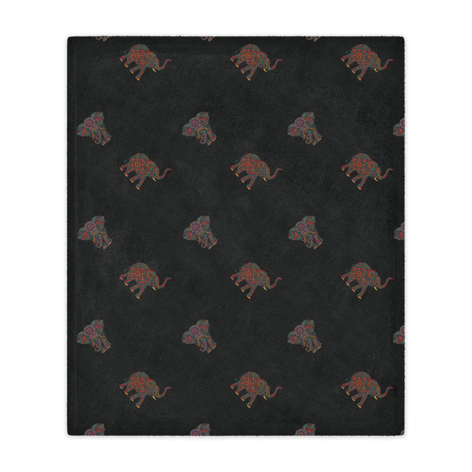Cozy Elephant Pattern Minky Blanket - Image 5