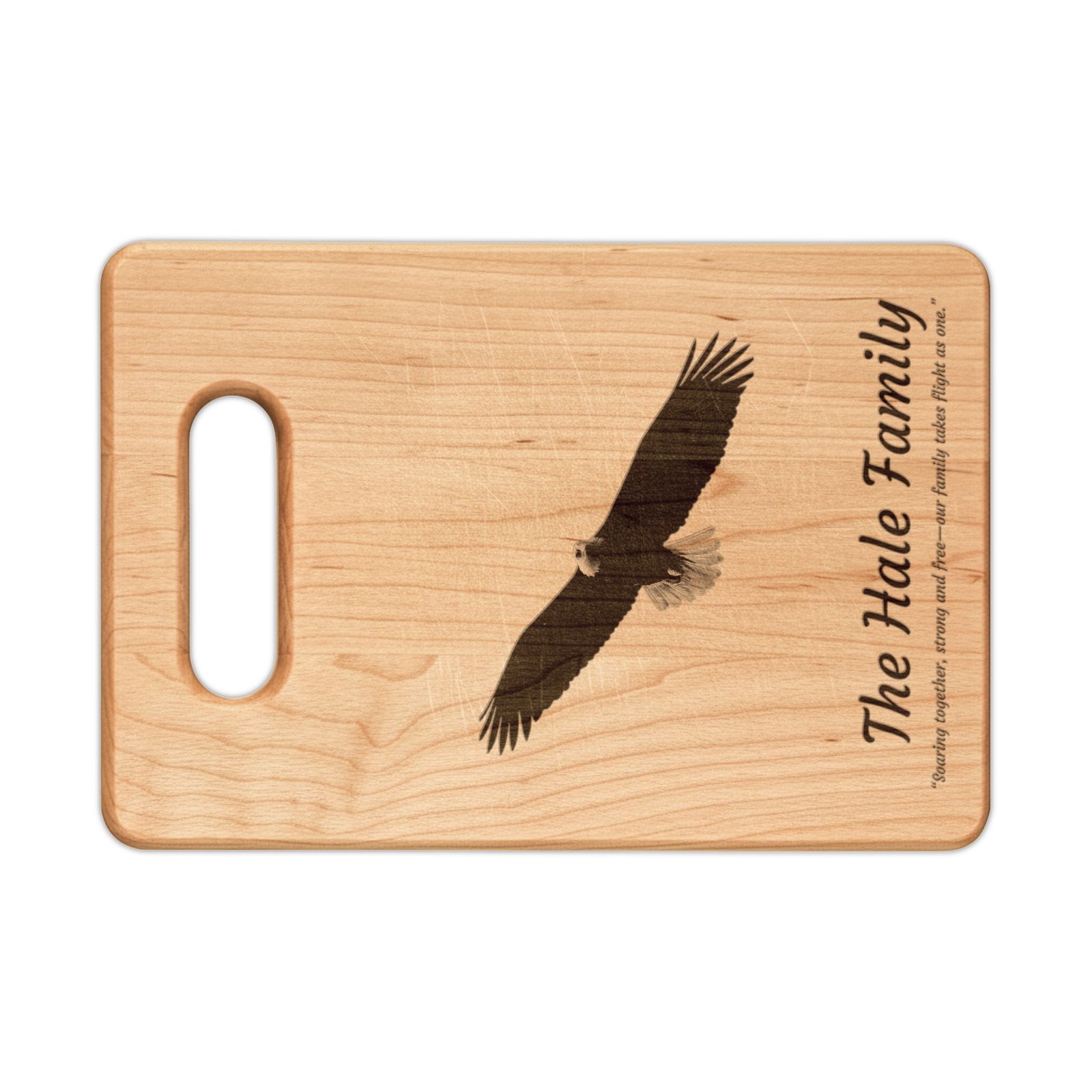 Personalized Wooden Cutting Board with Handle