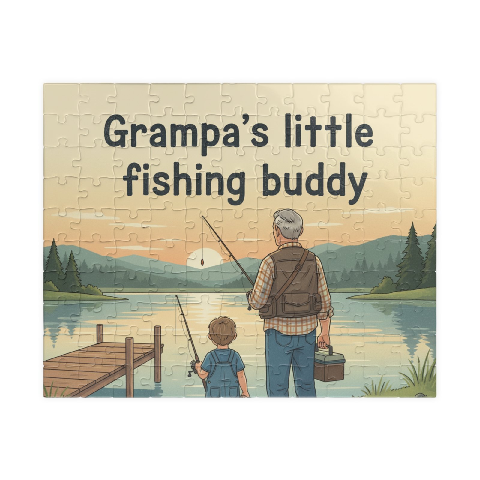 Fishing Buddy Puzzle for Grampa