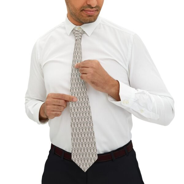 Stylish Necktie w/ Geometric Tennis Rackets