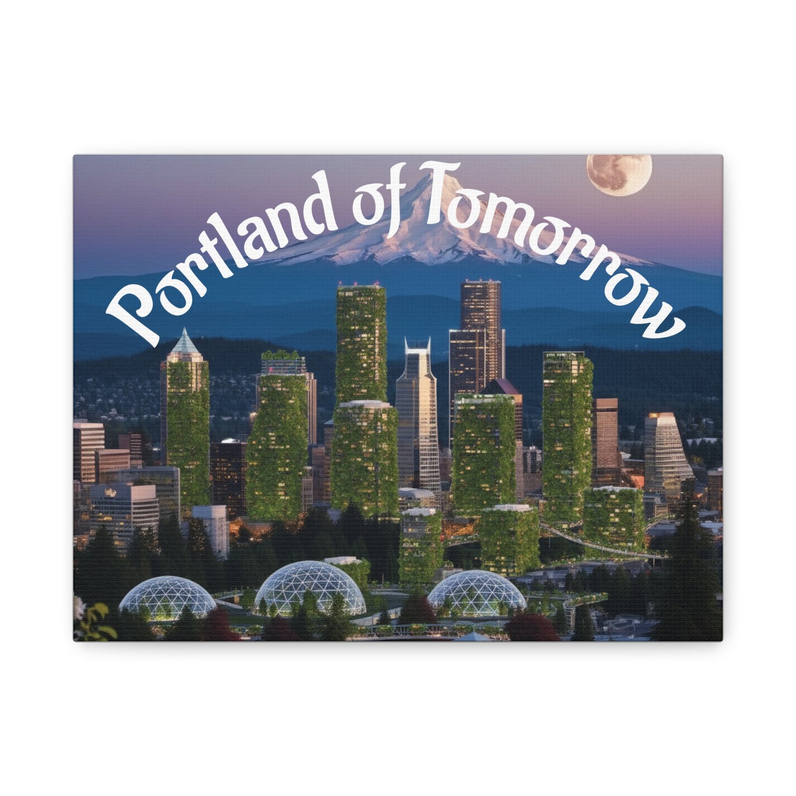 Portland of Tomorrow Canvas Print - Image 2