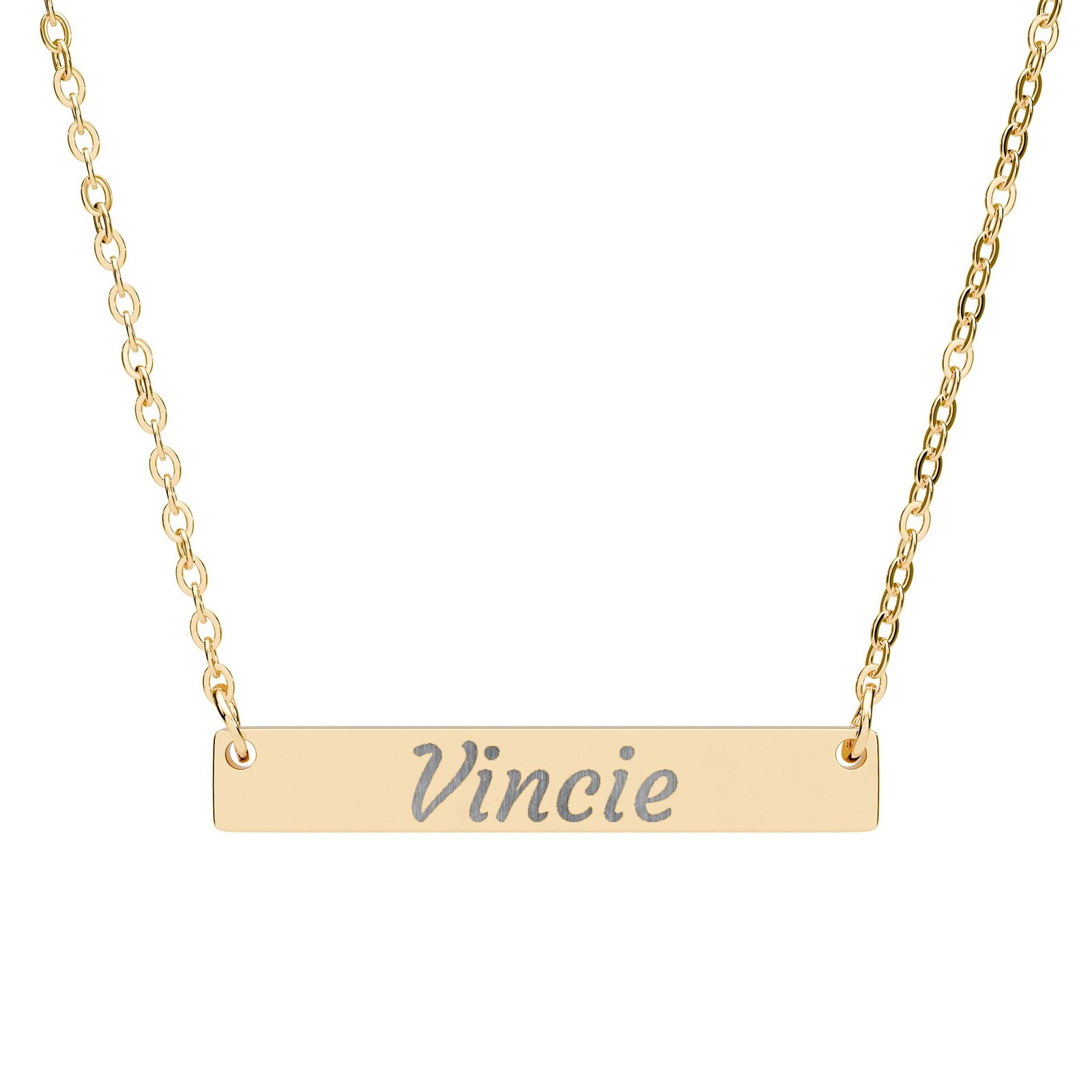 Personalized Horizontal Bar Necklace - Image 5