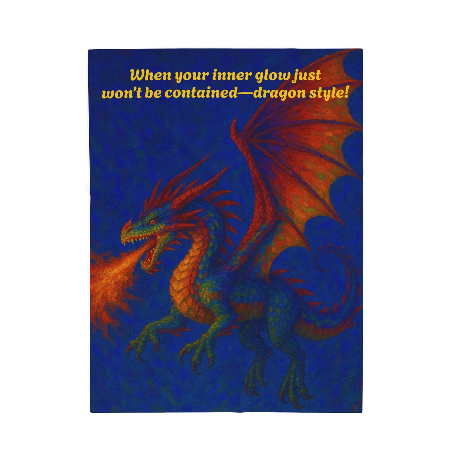 Fantasy Dragon Velveteen Plush Blanket - Image 7