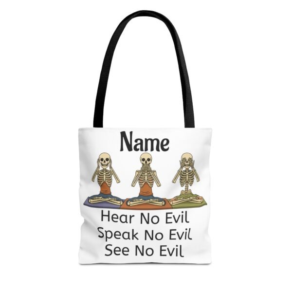 Personalized Funny Skeleton Tote Bag
