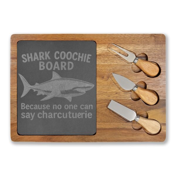 "Shark Coochie" Engraved Serving Charcuterie Board
