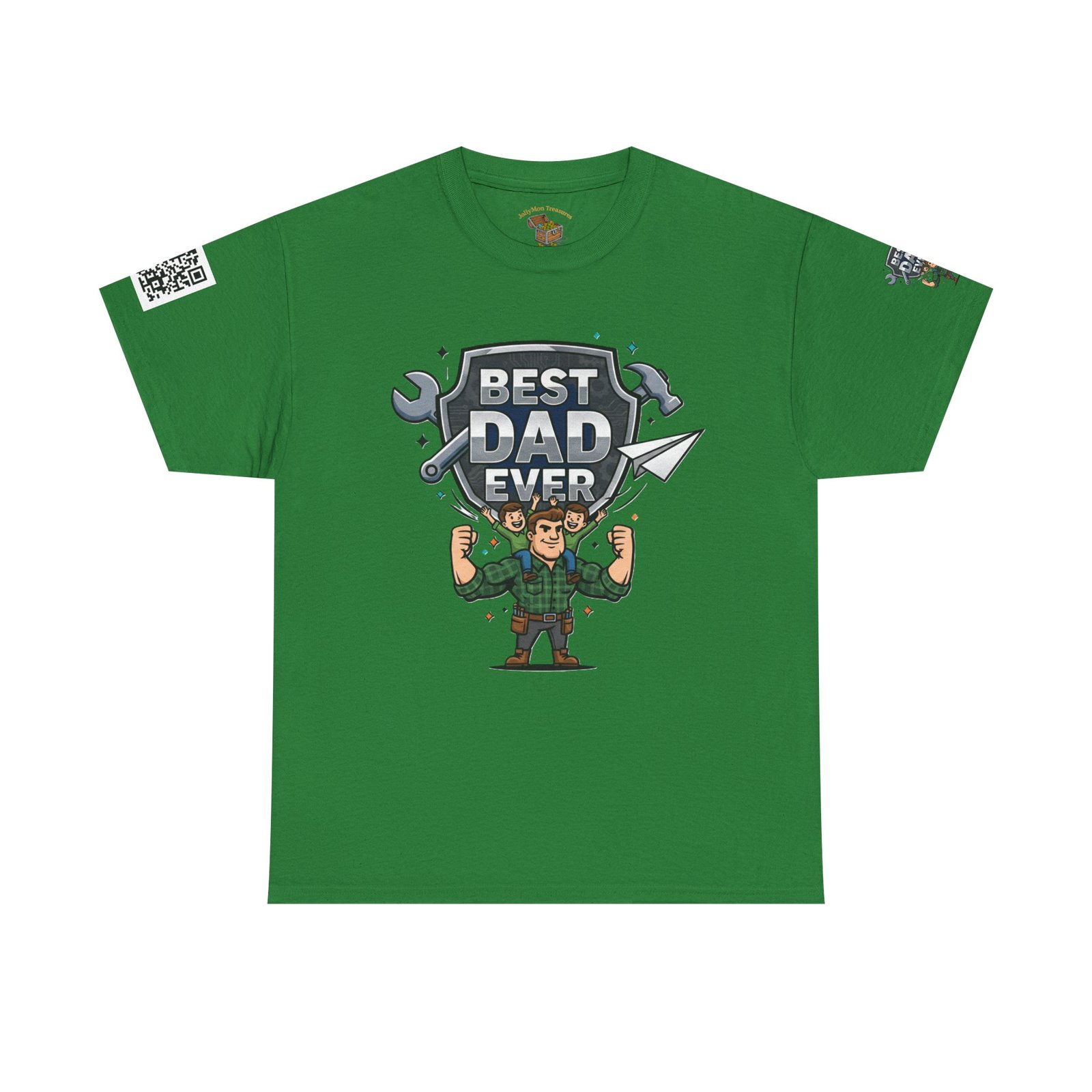 Personalized Best Dad Ever Heavy Cotton Tee - Image 9