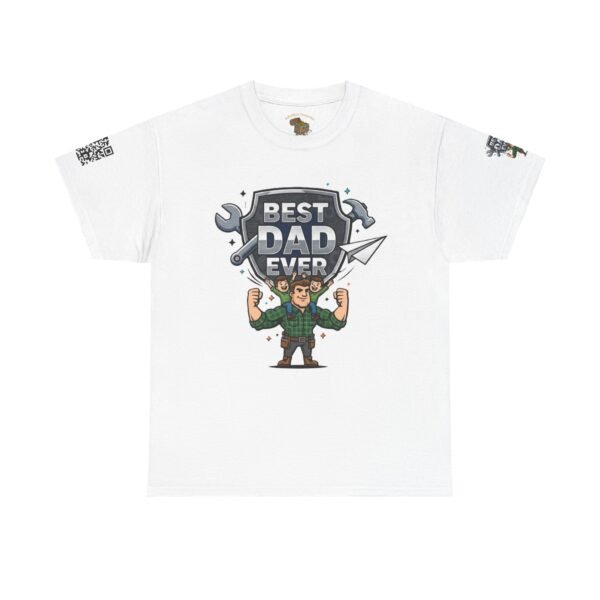 Personalized Best Dad Ever Heavy Cotton Tee