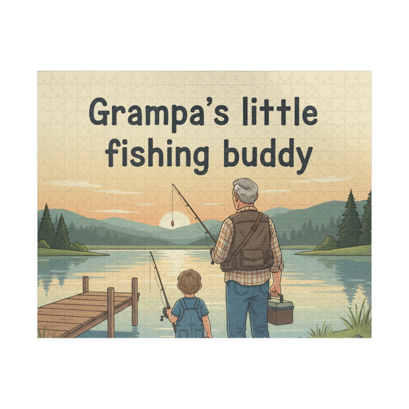Fishing Buddy Puzzle for Grampa - Image 9