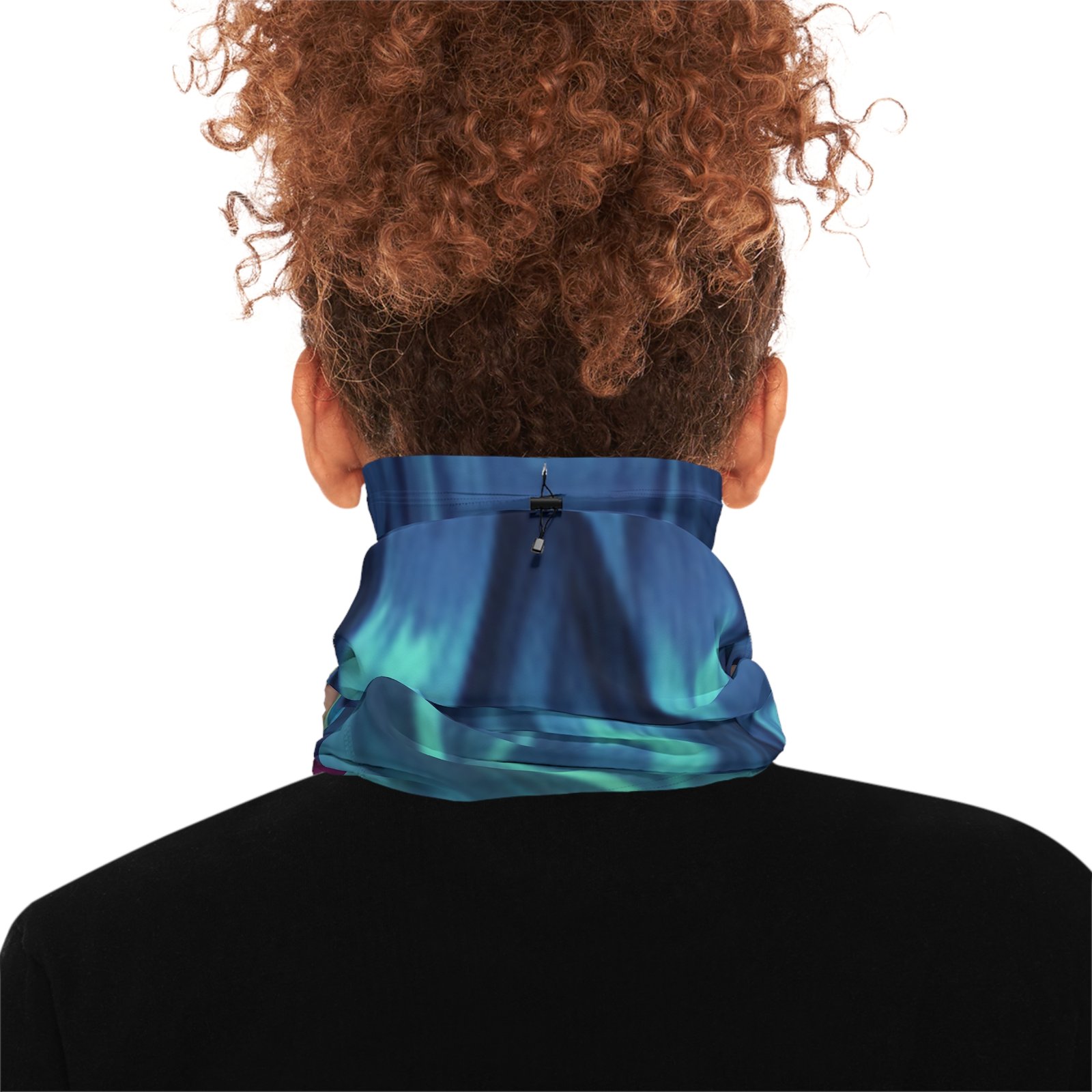Cozy Winter Neck Gaiter with Drawstring - Image 4