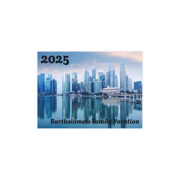 Personalized "Year" Family Vacation Postcard Bundle