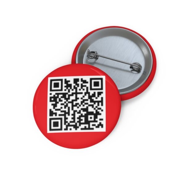 Personalized Custom QR Code Pin Buttons
