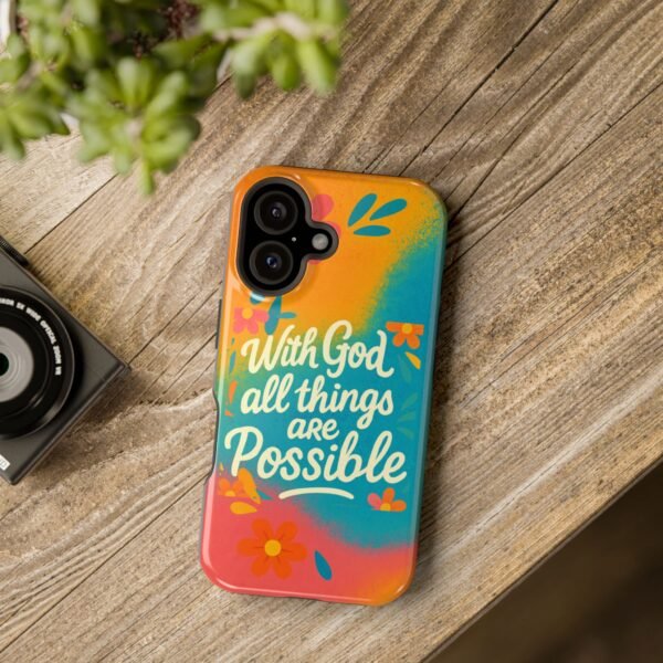 Colorful Phone Case with Inspirational Quote