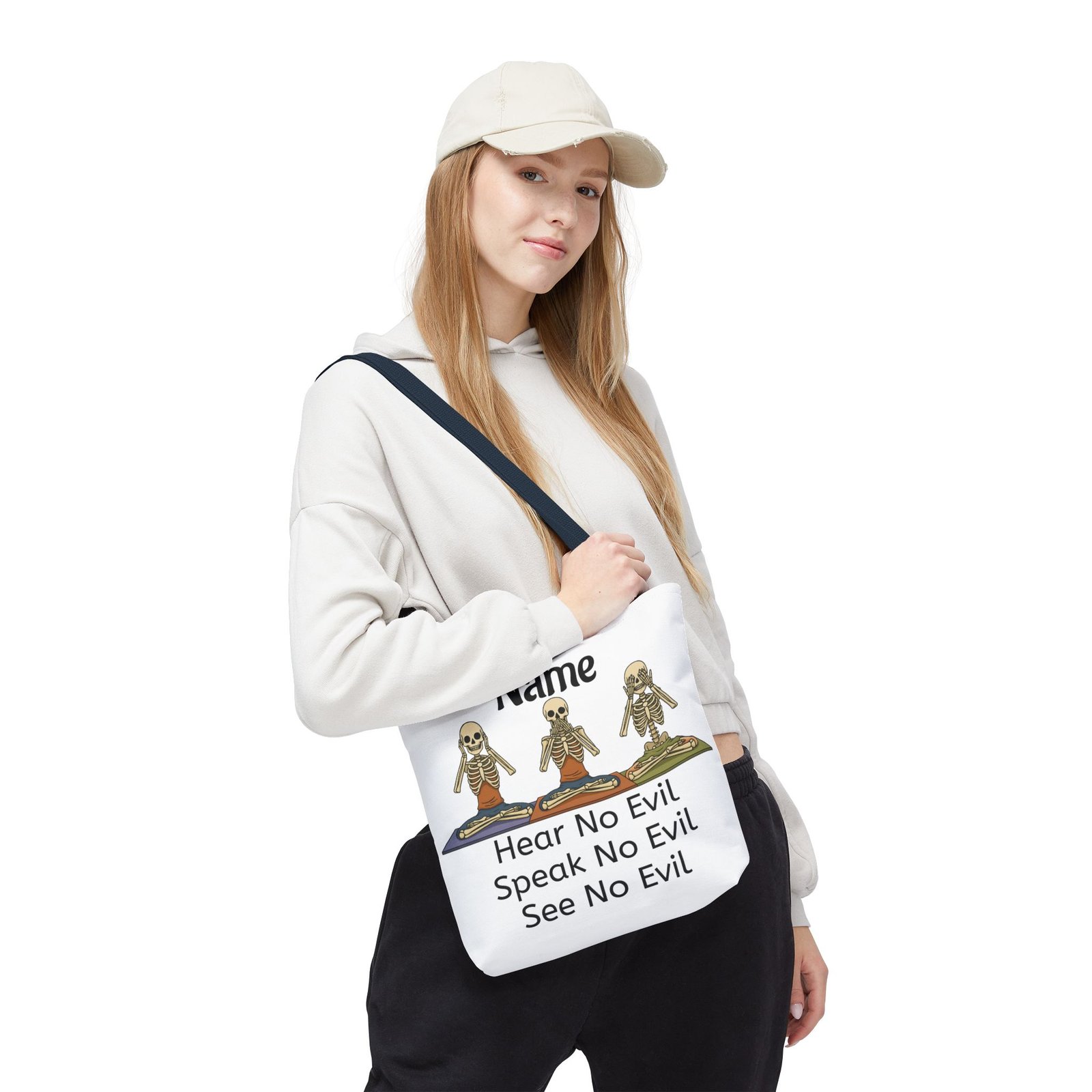 Personalized Funny Skeleton Tote Bag - Image 16