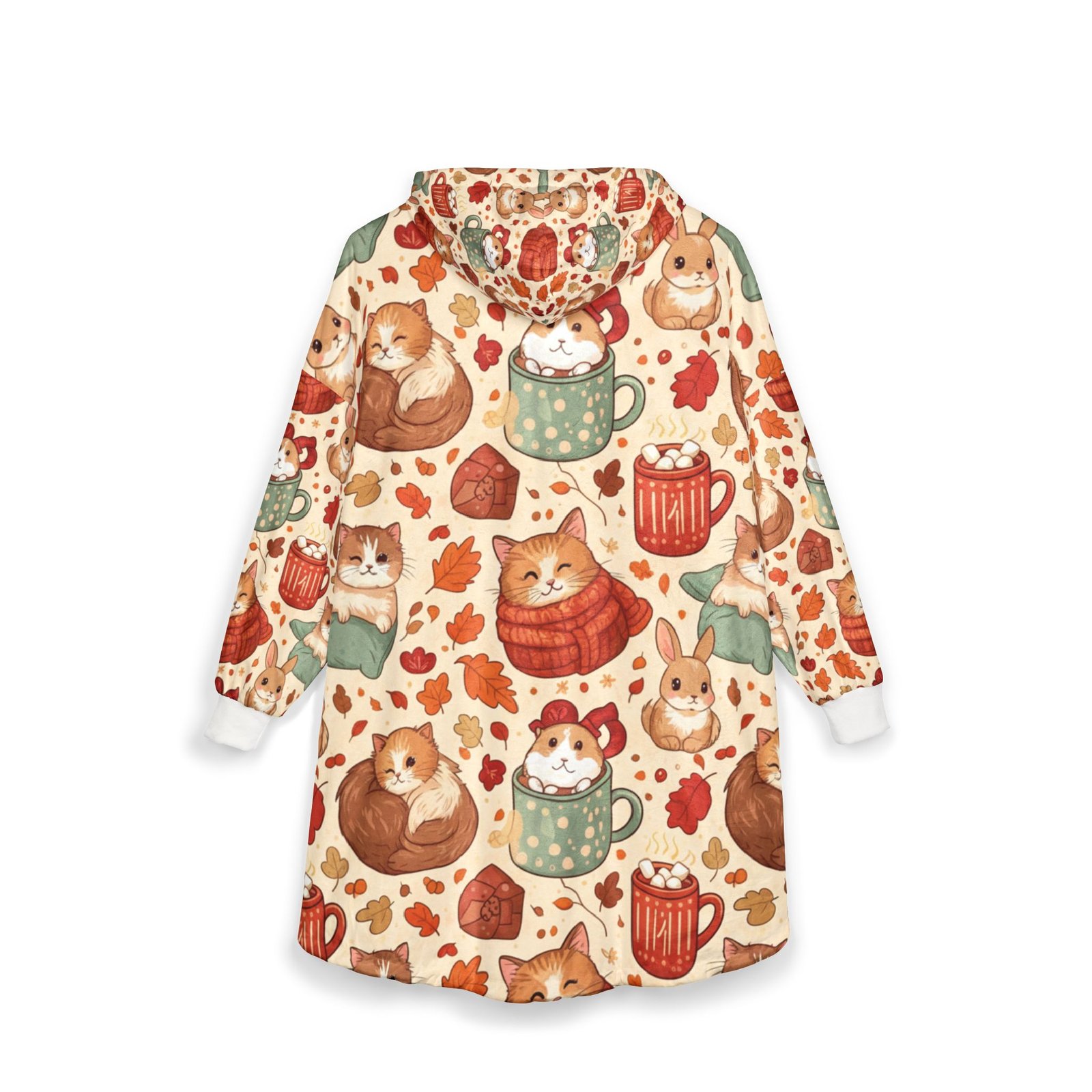 Cozy Pet-Themed Hooded Blanket - Image 2