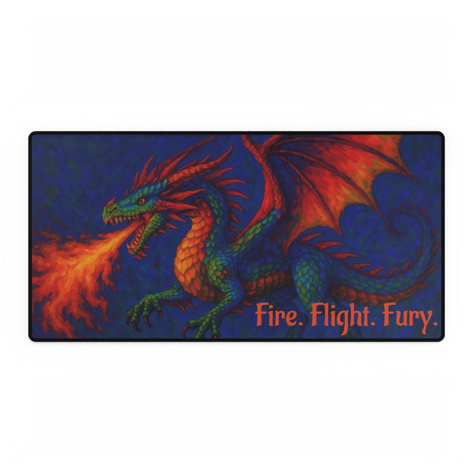 Dragon-Themed Desk Mat