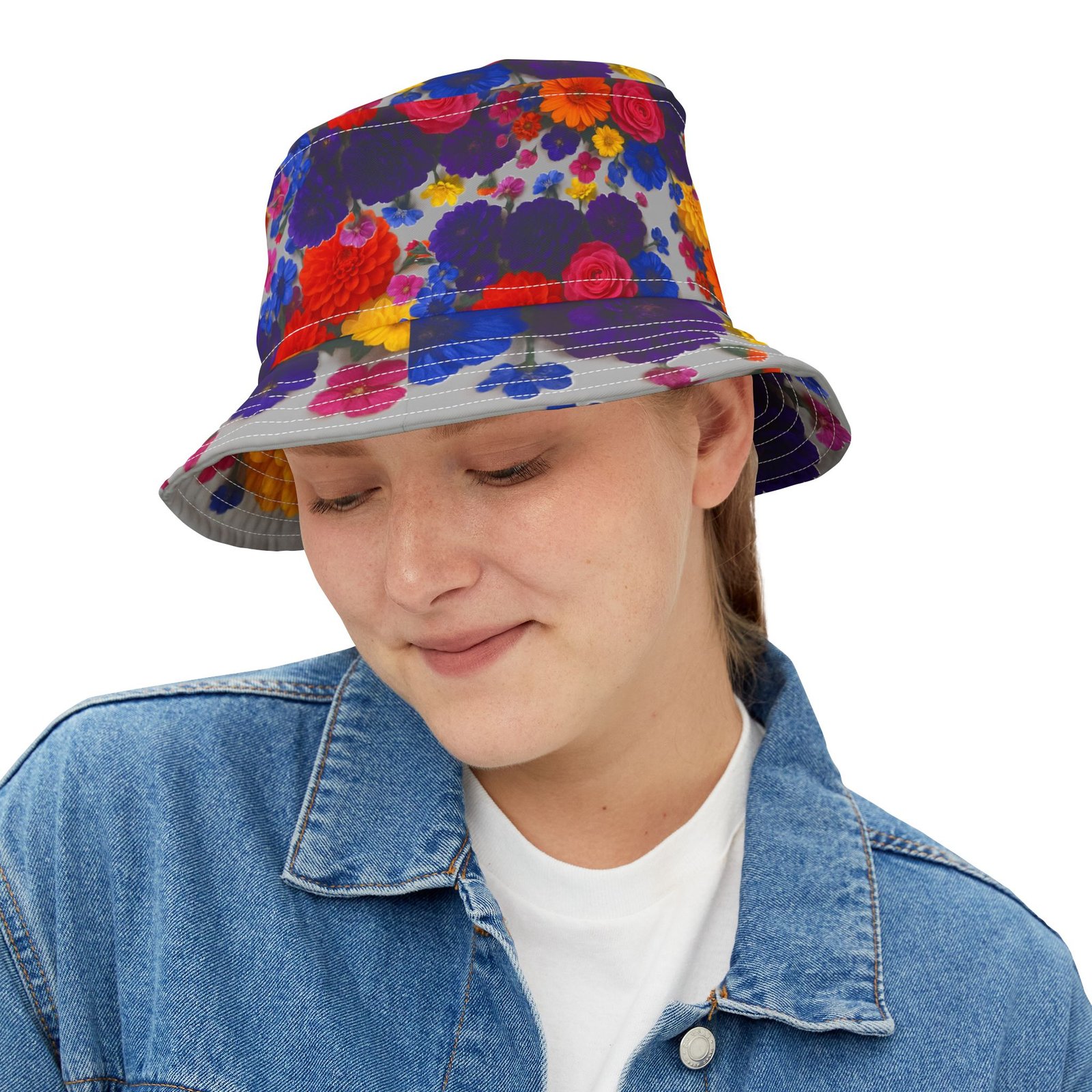 Floral Bucket Hat, Summer Hat