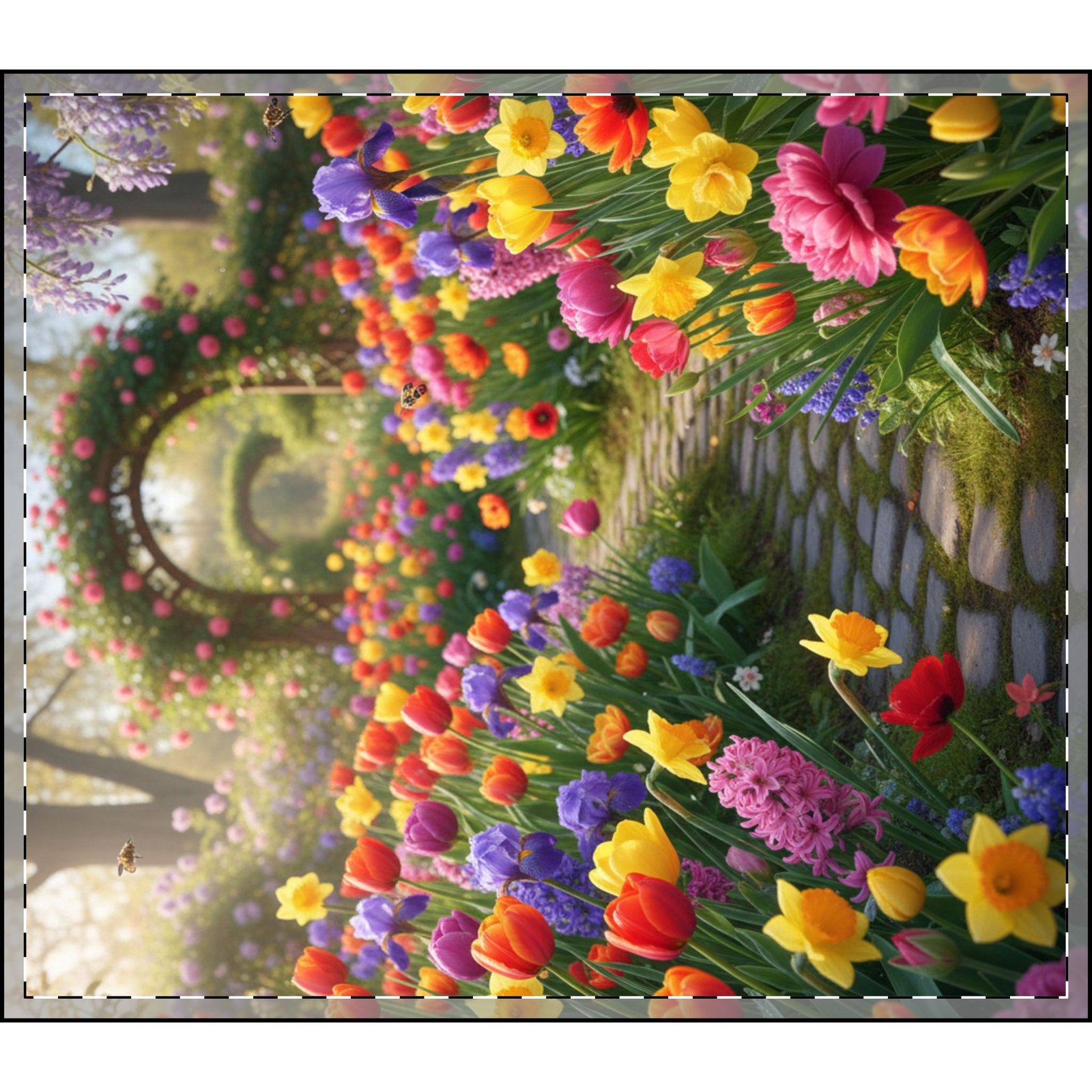 Garden Oasis Velveteen Blanket - Image 2