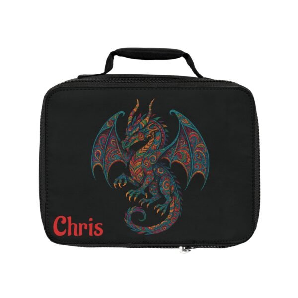 Personalized Vibrant Dragon Lunch Bag