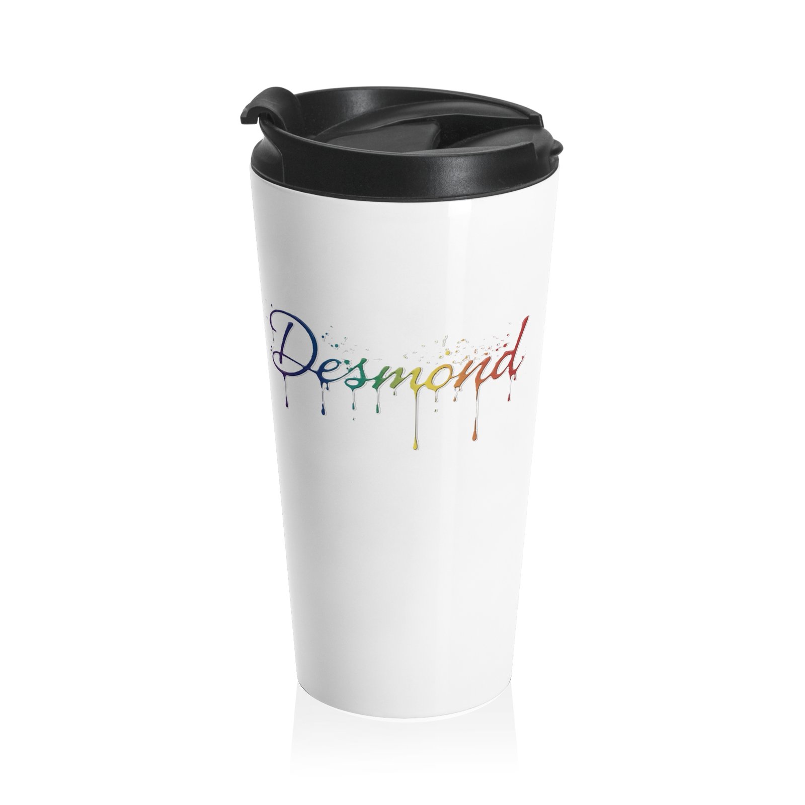 Personalized Color Dripping Drumset Travel Mug - Image 2