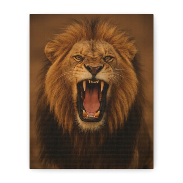 Roaring Lion Canvas Art Print