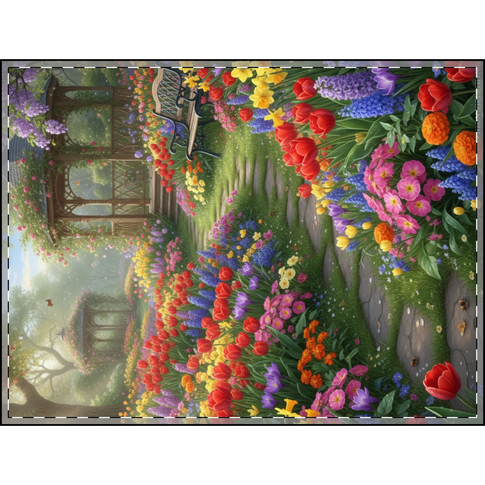 Garden Oasis Velveteen Blanket - Image 3