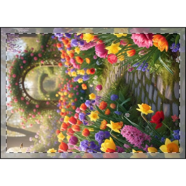 Garden Oasis Velveteen Blanket