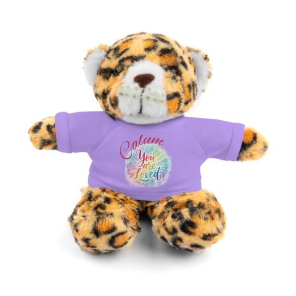 Personalized Inspirational Stuffed Animal in Tee — "You Are Loved"