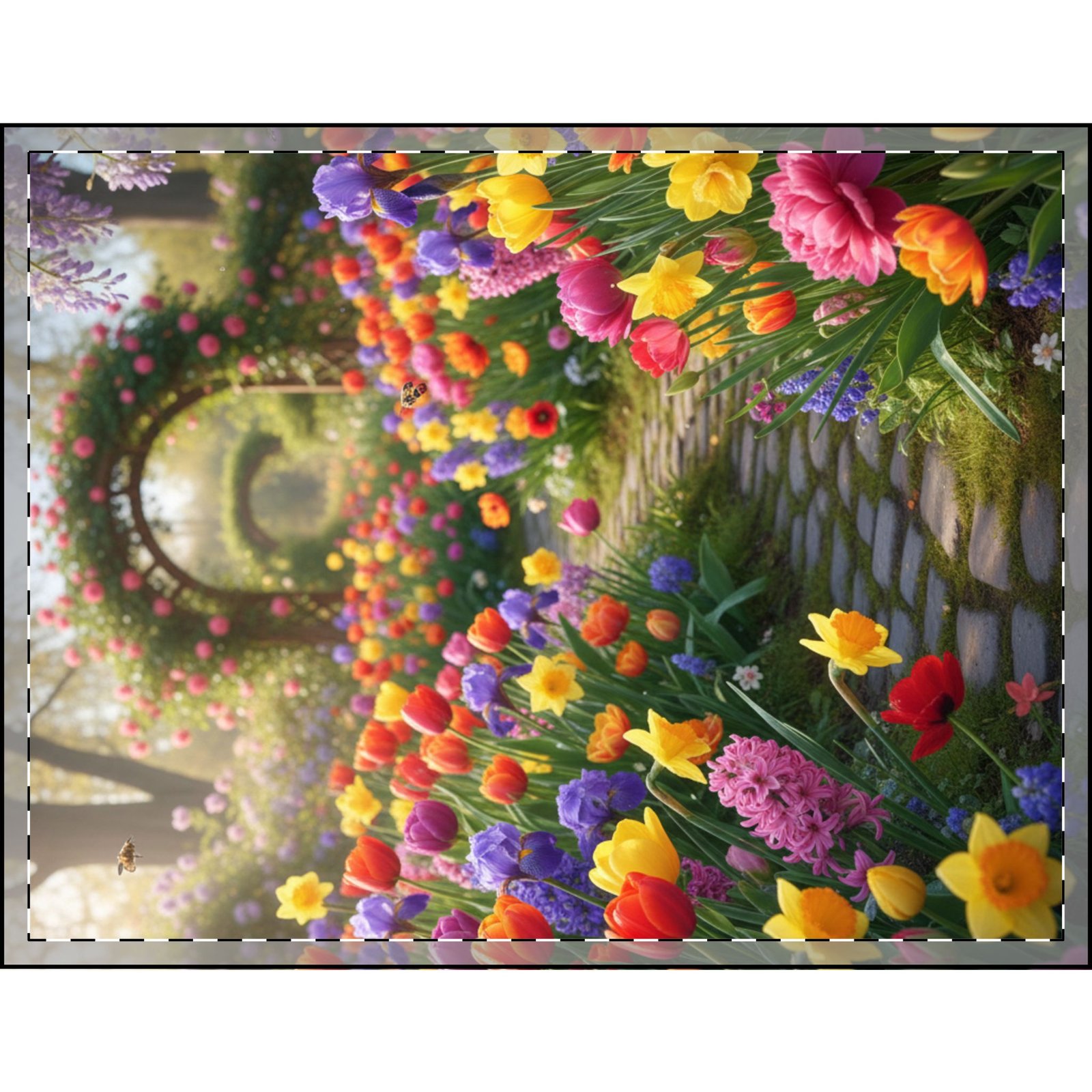 Garden Oasis Velveteen Blanket - Image 4