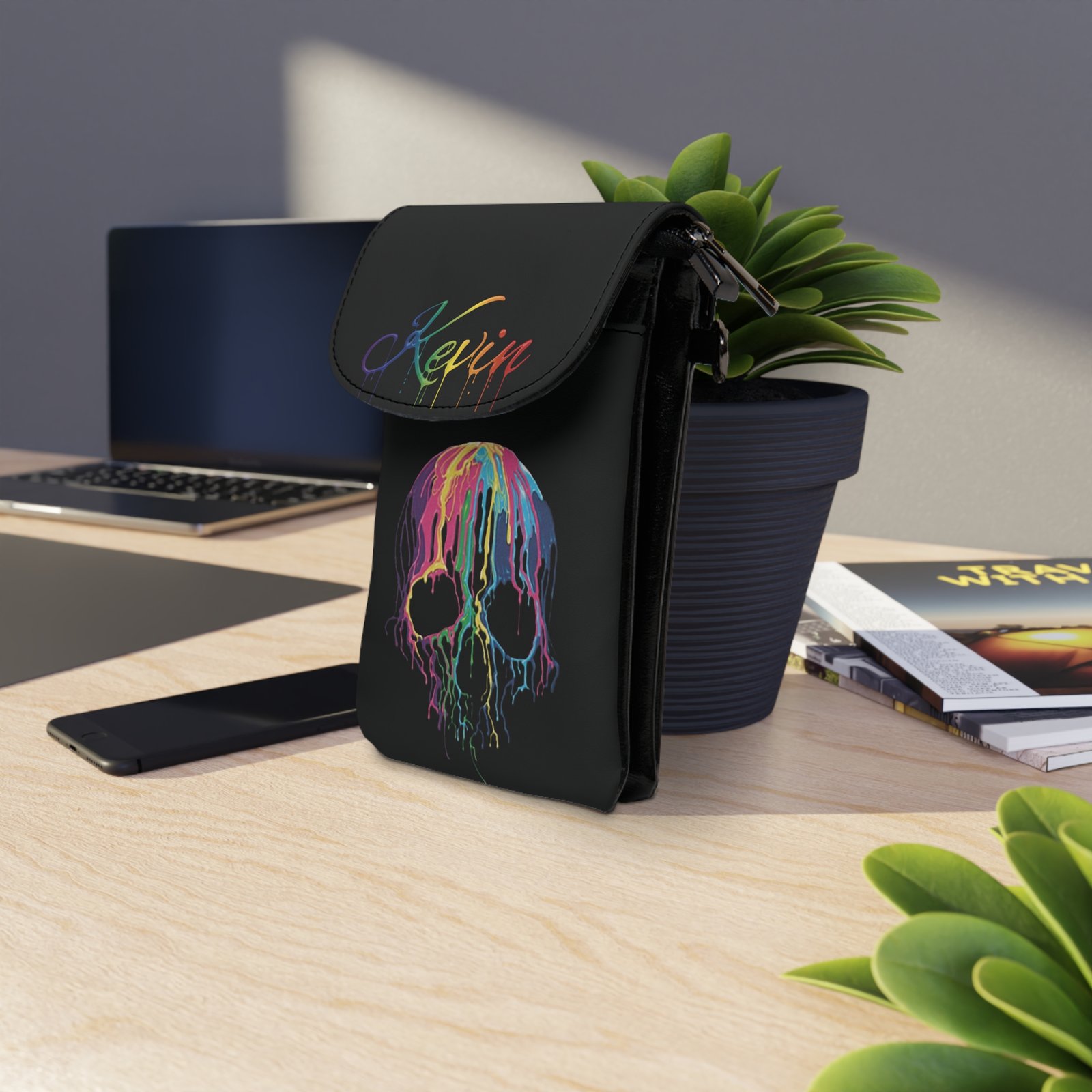 Personalized Stylish Small Cell Phone Wallet - Image 3