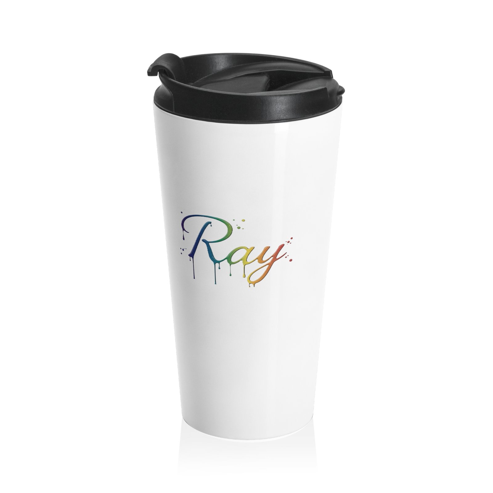 Personalized Color Dripping Keyboards Travel Mug - Image 2