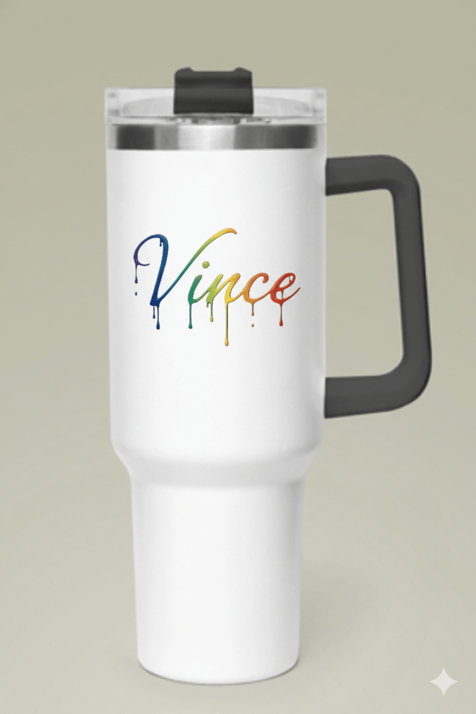 Personalized 40oz Guitar Paint Splash Vacuum Tumbler - Image 2