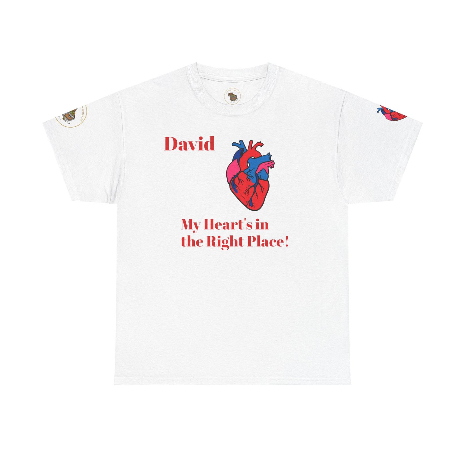 “My Heart’s in the Right Place” Personalized Tee