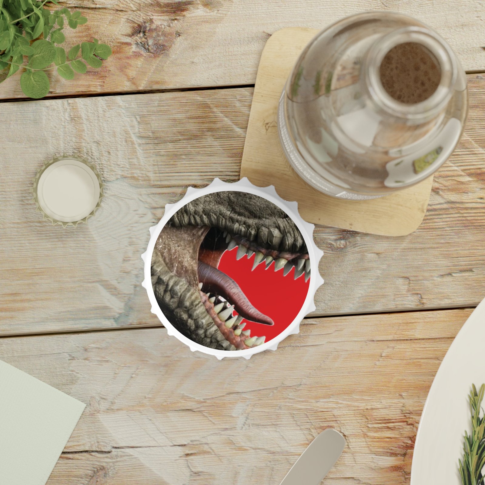 Dinosaur Jaw Bottle Opener — Retro T-Rex Teeth Design - Image 5