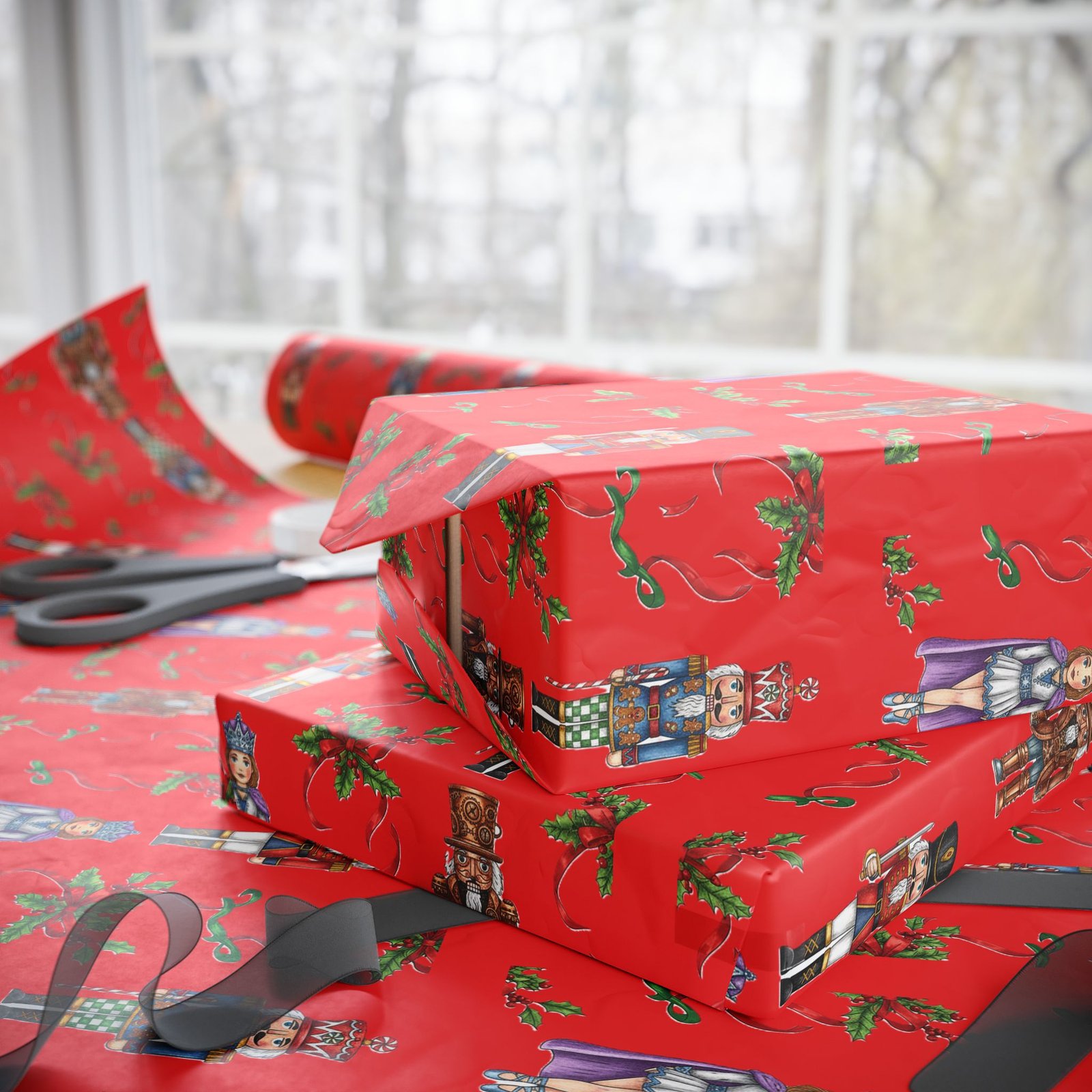 Festive Nutcracker Wrapping Paper - Image 5