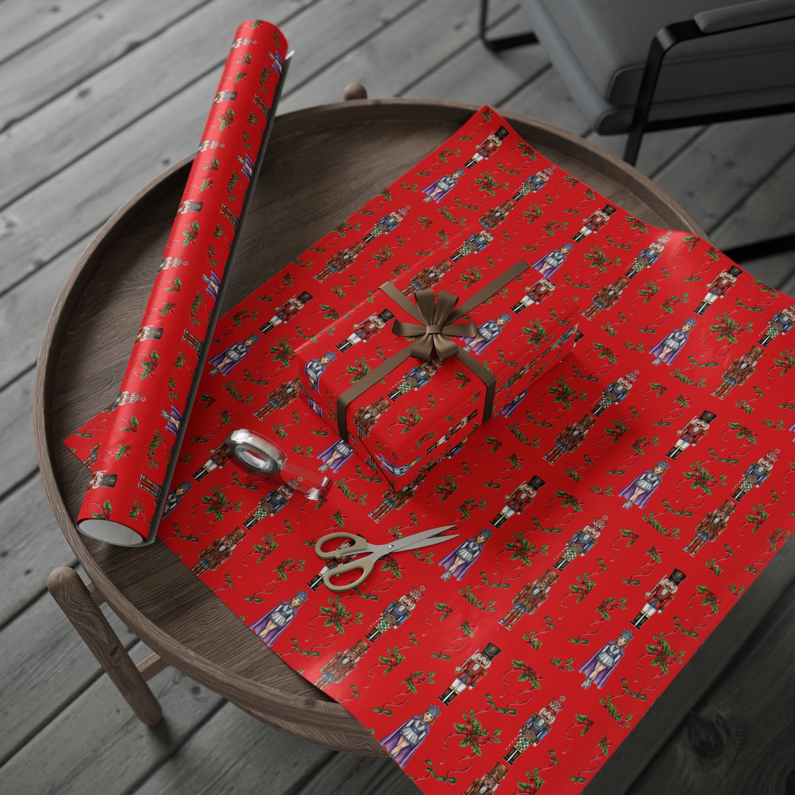 Festive Nutcracker Wrapping Paper - Image 4