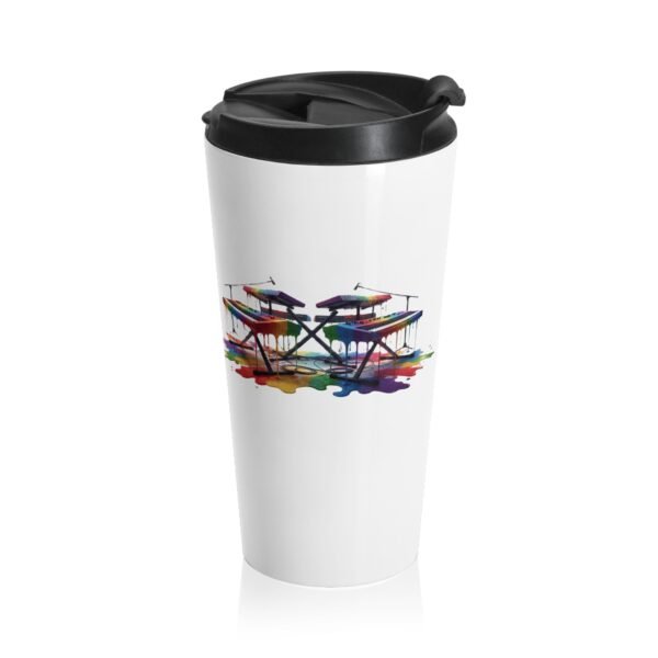 Personalized Color Dripping Keyboards Travel Mug