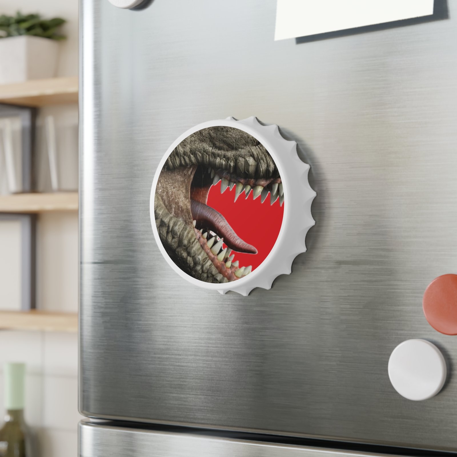 Dinosaur Jaw Bottle Opener — Retro T-Rex Teeth Design - Image 4