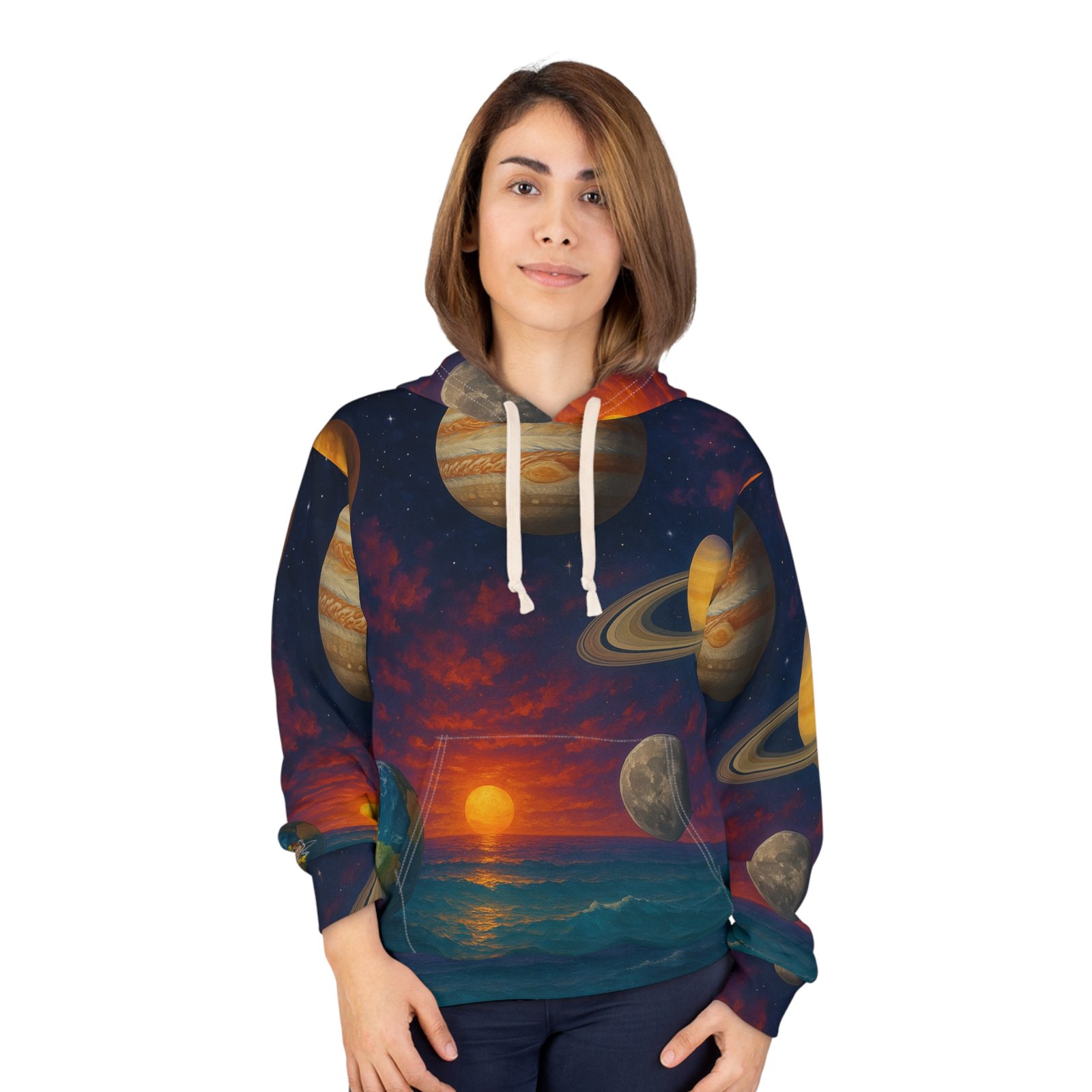 Cosmic Planet Pullover Hoodie - Image 4