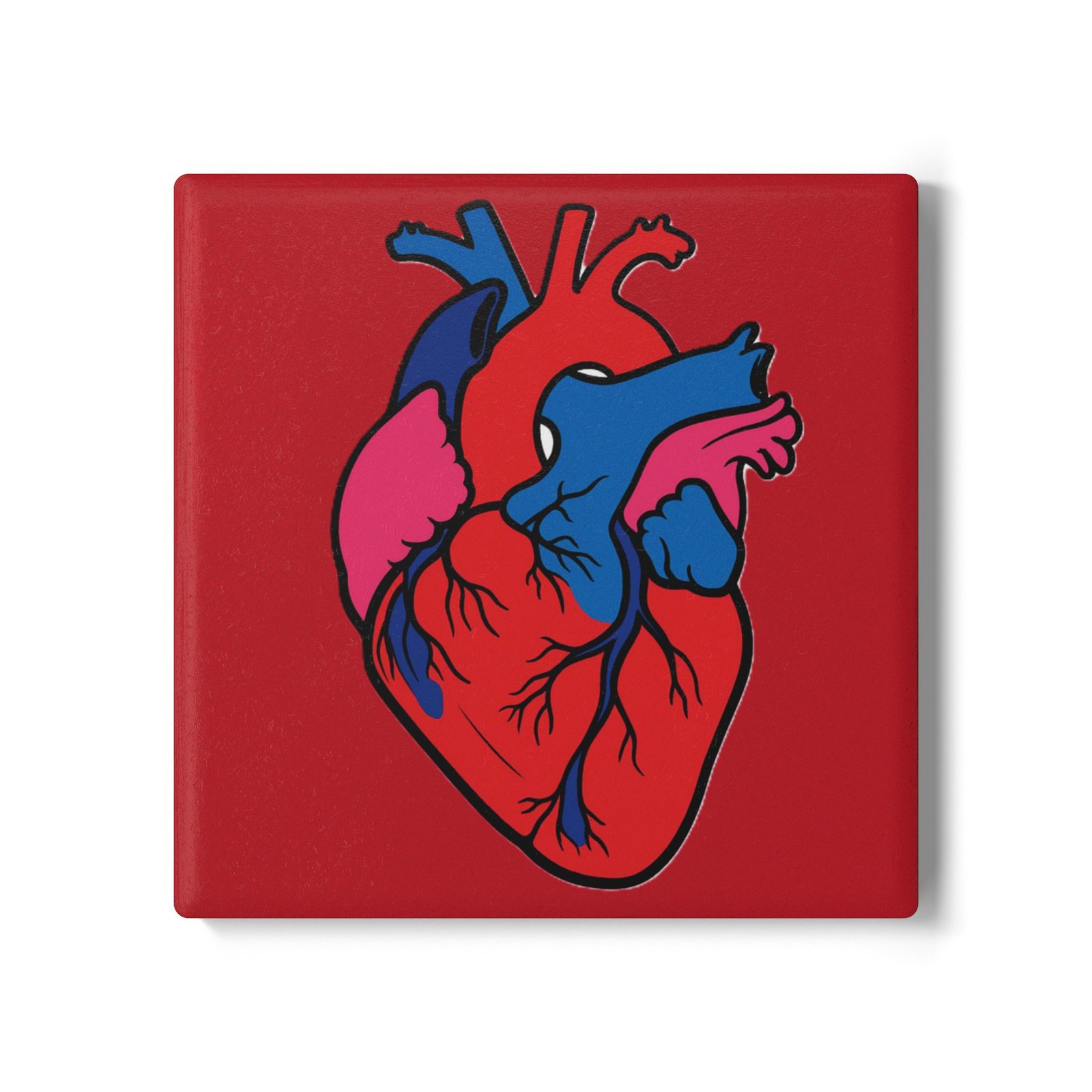 Anatomical Heart Ceramic Coaster - Image 5