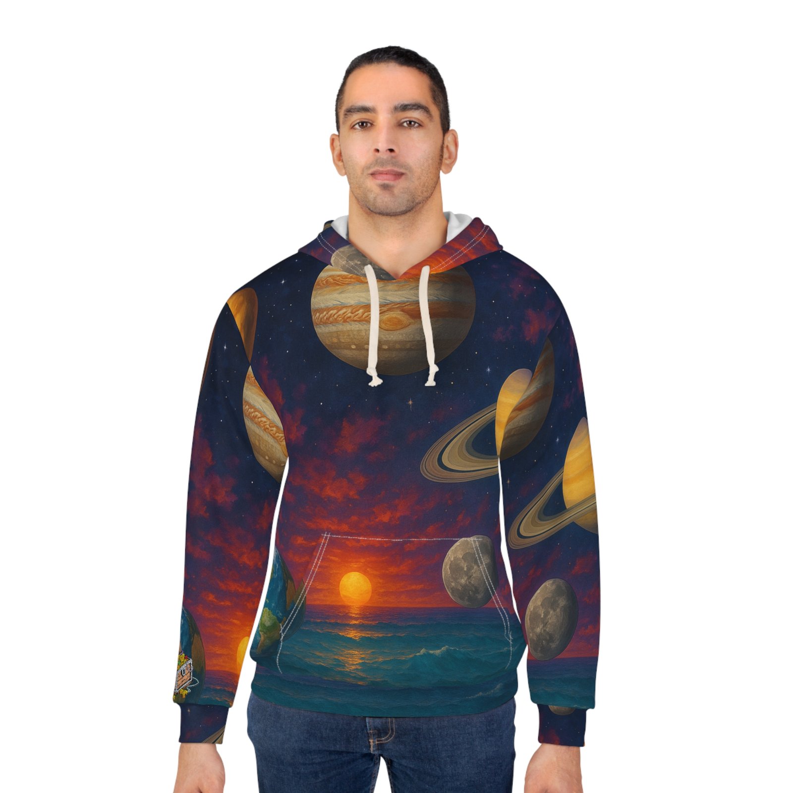 Cosmic Planet Pullover Hoodie - Image 5