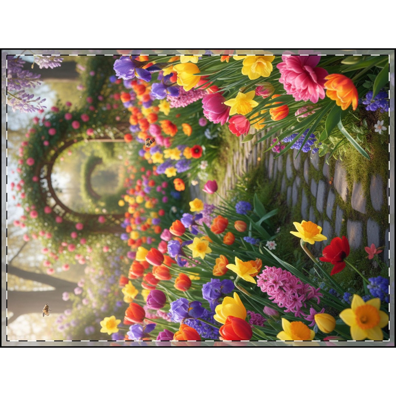 Garden Oasis Velveteen Blanket - Image 3