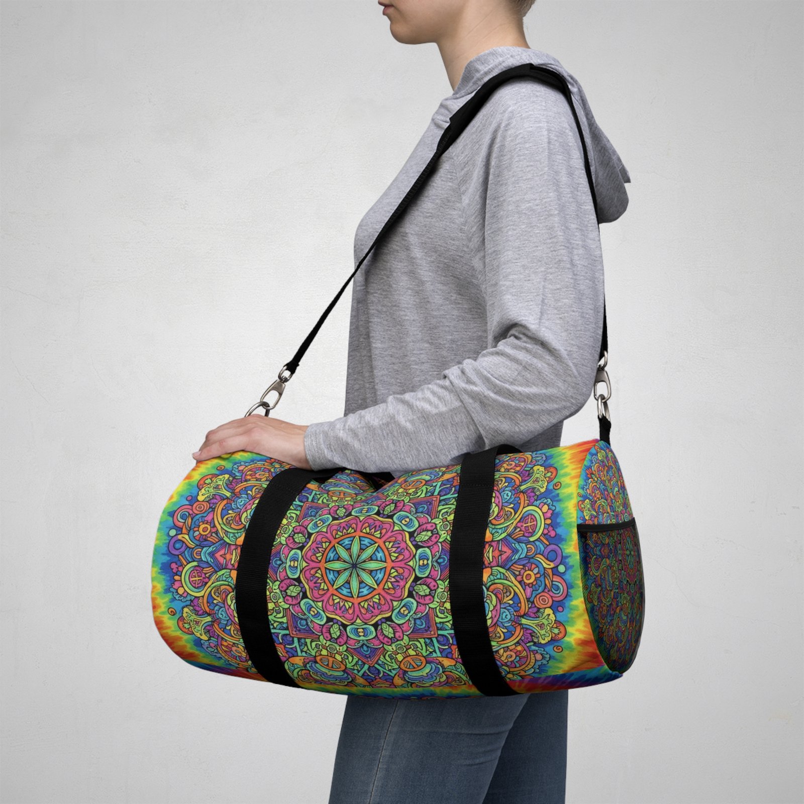 Vibrant Mandala Duffel Bag - Image 8